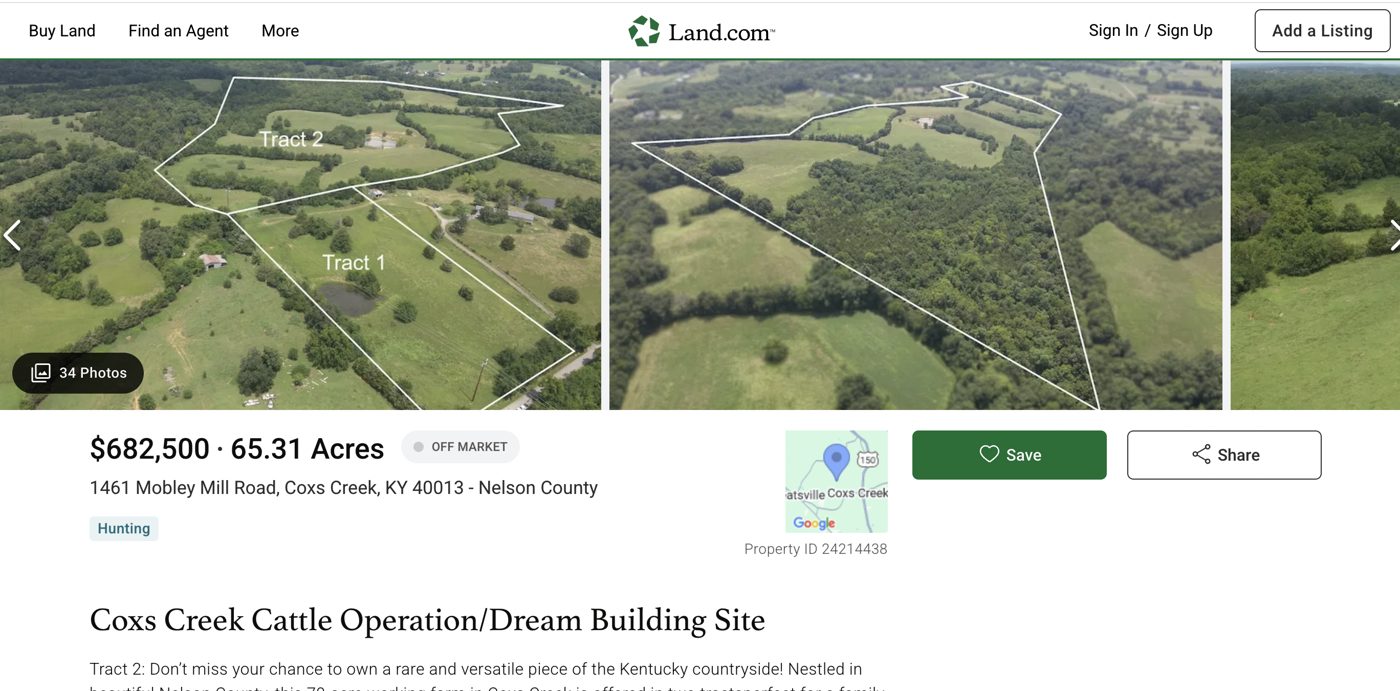 5.32 Acre Project in Nelson County, KY